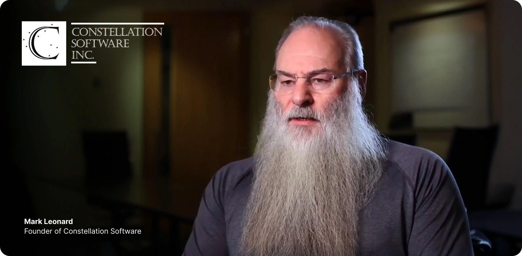 Mark Leonard, founder of Constellation Software, speaking in an interview